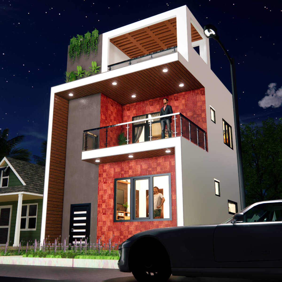 Small Space House 20×20 Feet 3BHK 400 SQF Low Budget House Design ...